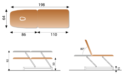 Table électrique 2 Plans Ferrox Picasso XL TREND, Proclive uniquement