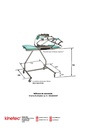 Dimensions chariot d'utilisation au lit_ Atrhromoteur Kinetec Genou