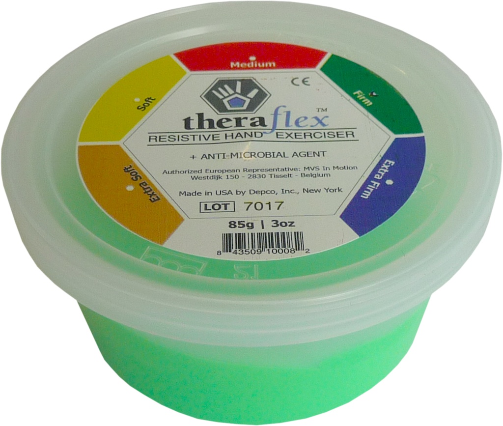 Pâte à malaxer Putty Theraflex 85 gr verte