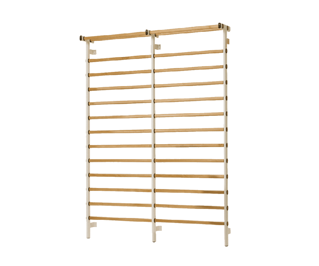 Espalier cadre Acier, barreaux hêtre 2 éléments 180 X 240cm