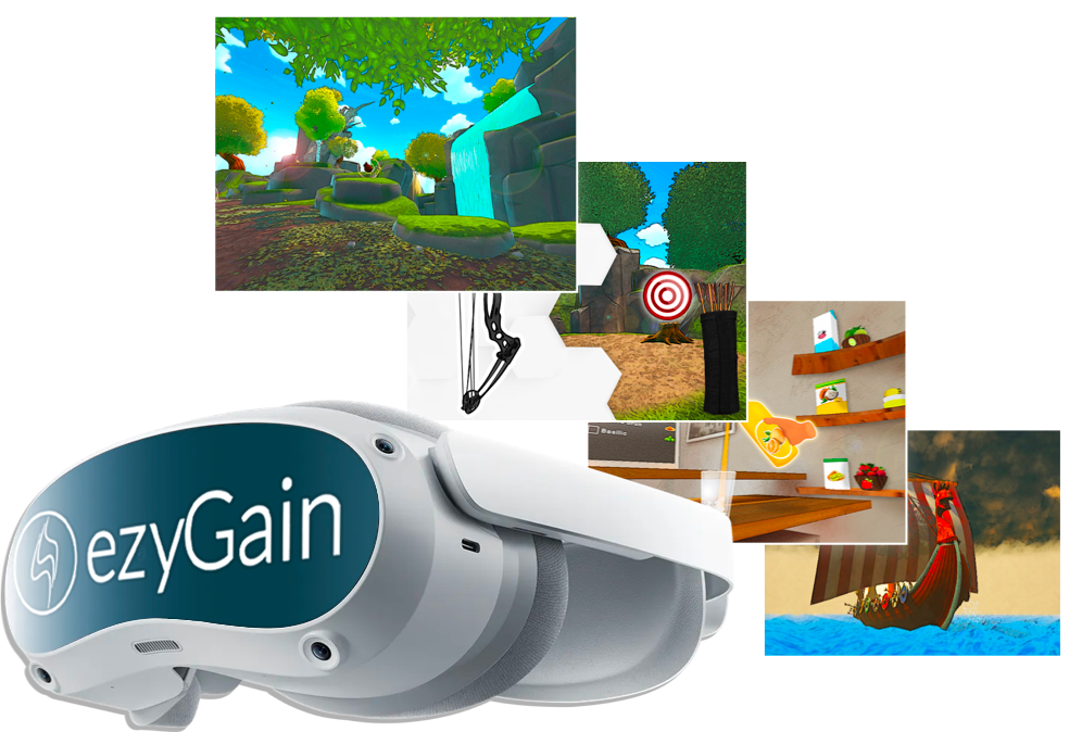 Pack Réalité Virtuelle Ezygain VR + Cyclosense + iPad & abonnement 5 ans