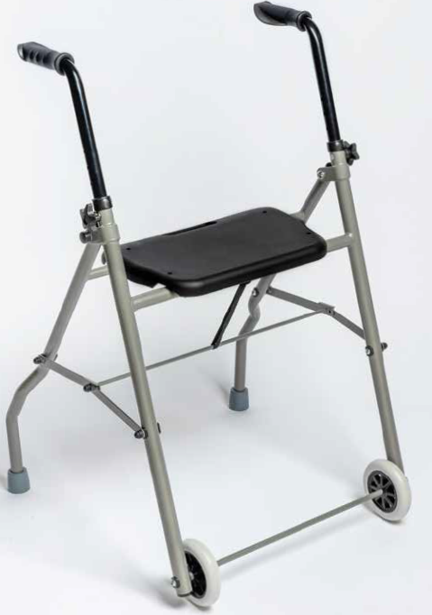 Déambulateur rollator pliant avec siège