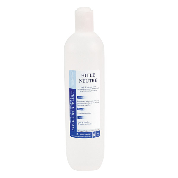 Huile neutre minérale flacon de 500 ml