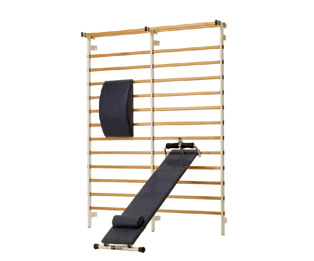 Planche pour abdominaux avec cale pieds pour espalier Ferrox