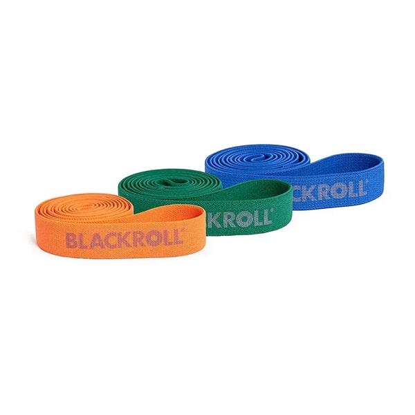 Élastique super Band set Blackroll (3 bandes : orange, Vert, bleu)