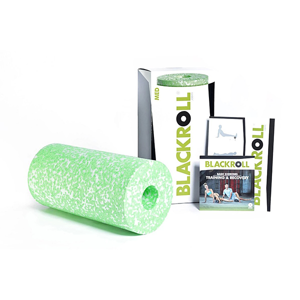 Rouleau de massage Blackroll Med blanc/vert (30x15 cm)