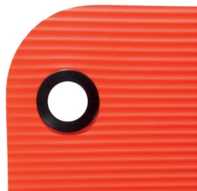 Natte de gym ProfiGymmat 180x60x1,5 cm avec oeillets orange