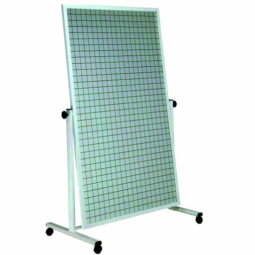 [MIARBA00001] Miroir basculant a roulettes 100 x 170 cm - quadrille 5X5-cadre époxy