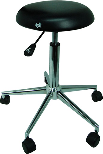 [TGARTA00013] Tabouret Eco one sur roulettes piètement Métal, couleur noir