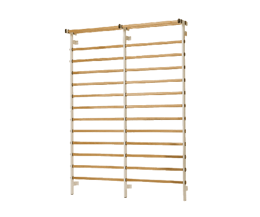 [ESAREP06006] Espalier cadre Acier, barreaux hêtre 2 éléments 180 X 240cm